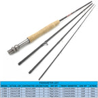 Mavllos Sneak Fishing Fly Rod 6.5ftT 8ft 9ft  Cork Handle Light Lake River 40T Carbon Fiber Fly Rod For Trout and Bass