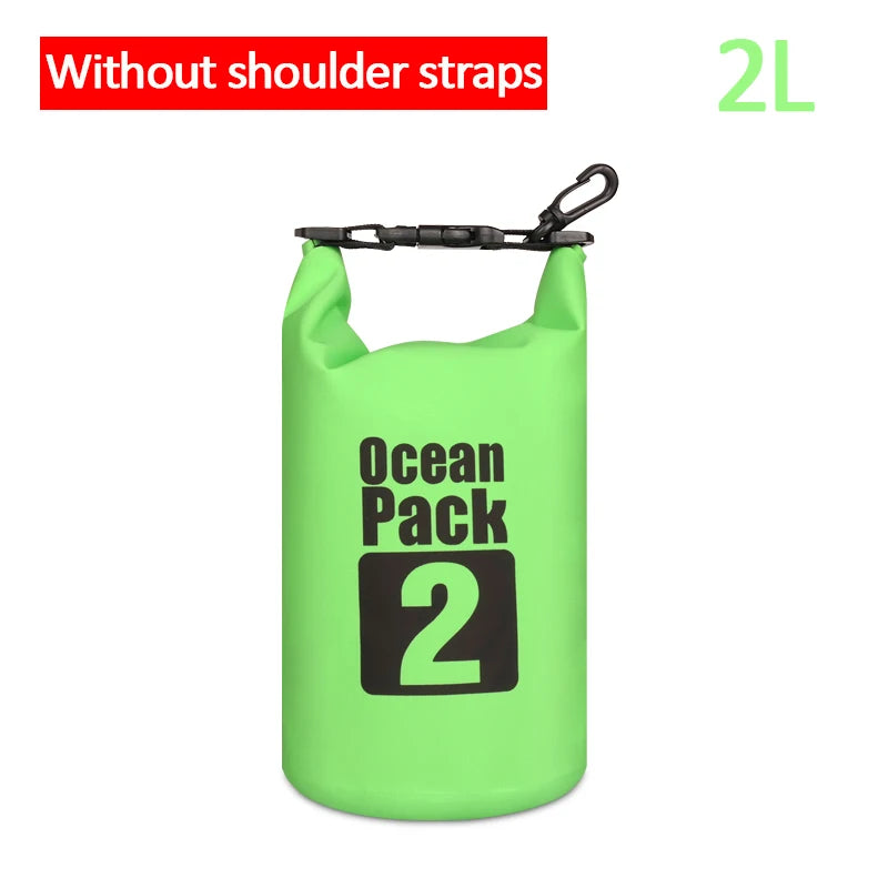 Outdoor PVC Waterproof Dry  Bag 5L 10L 20L 30L Outdoor Diving Foldable Storage Man Women Beach Swimming BaRafting Ocean Bag