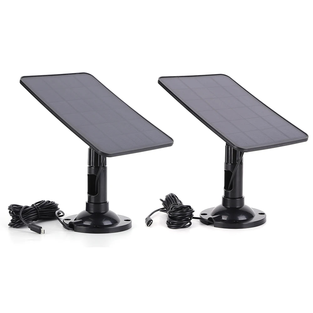 5V 20W Solar Panel Charger Voltage Regulator Monocrystalline Portable Solar Panel Micro USB/Type-C for Doorbell Courtyard Lights