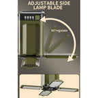 2000mAh Solar Camping Light Foldable Portable Tent Light with Intelligent Display Outdoor Hanging Light