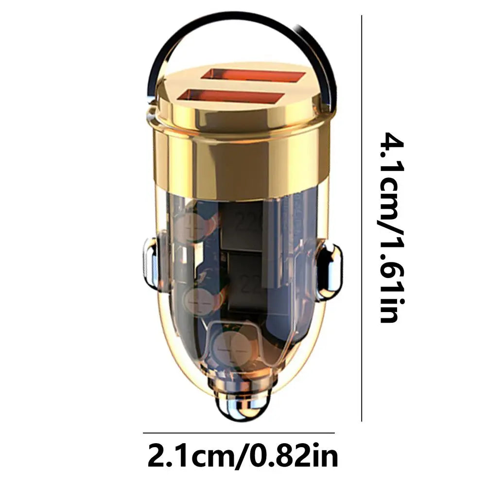 Fast Charging Car Charger 100W USB Fast Car Charger 2 Port Portable Overvoltage Protection Flash Charging Charger Car SUVs