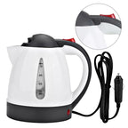 1000 ML Car Hot Kettle Portable Water Heater Auto Shut-Off 12/24 V Travel Electric Kettle Large Capacity Tea Coffee Kettle 250 W