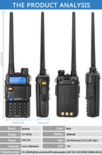 1/2PCS Baofeng UV 5R 5W 8W Walkie Talkie Ham CB Radio Long Range Dual Band VHF UHF FM Transceiver Two Way Radio UV5R K5 Plus
