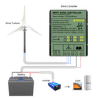 1000w Wind Turbine Generator 12V 24V 48V DC 220v AC Home System Free Green Alternative Energy Solar Panels Home Energy Solutions