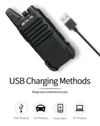 RETEVIS RT622 Walkie Talkie Mini 2 pcs PMR 446 Portable Two-way Radio ht PTT Walkie-talkies Communication Radio for Restaurant