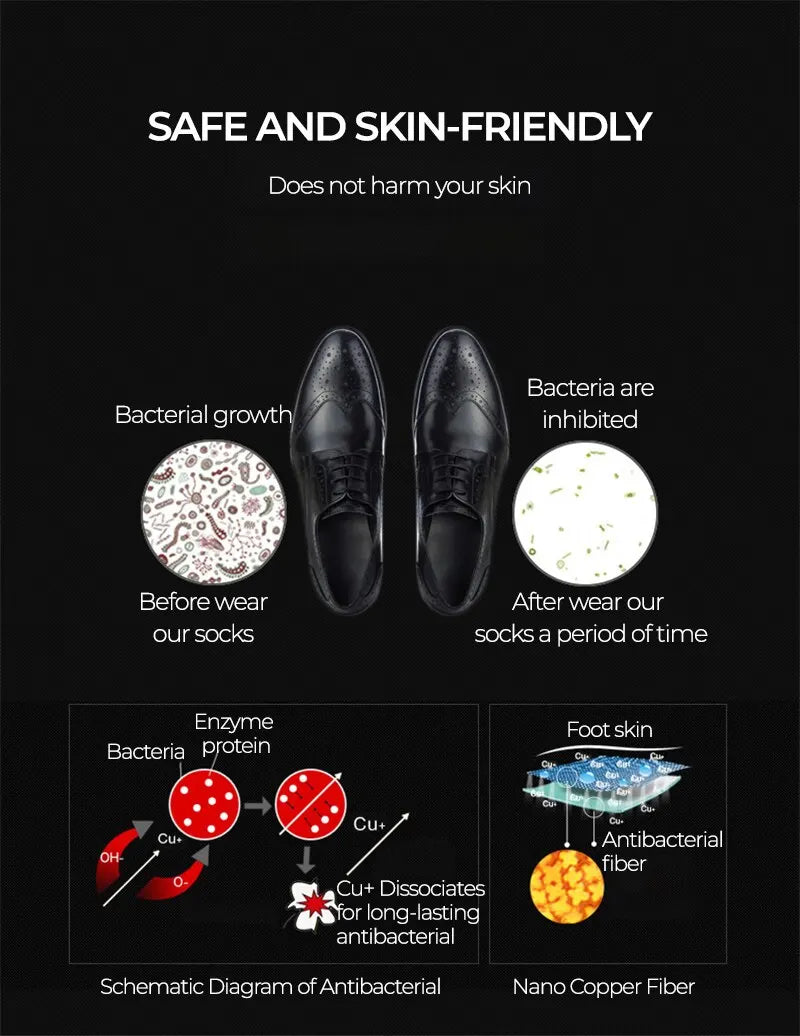 Deodorant Nano Copper Sports Socks for Men Antibacterial Basketball Climbing Sock Summer Compression MTB Cycling Bicycle Running