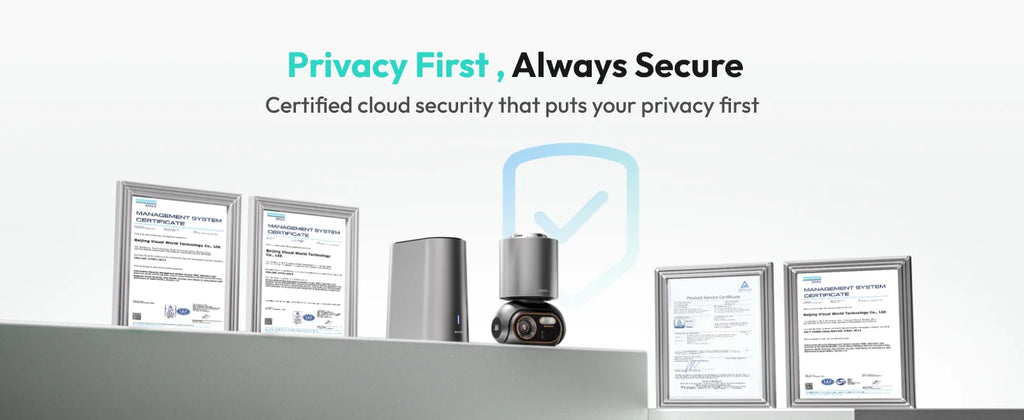 Botslab 4K wifi security cameras Color Night Vision Solar WiFi  home surveillance cameras 360° PT AI Recognition AutoFocus