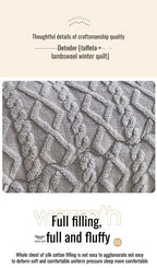 Comfortable double-sided velvet quilt core bedroom velvet thickened blanket home lamb fleece quilt warm quilt core comfortable