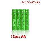 1.5V Rechargeable AA AAA 4.8-3.8Ah Battery For Torch Toys Clock MP3 Player Replace Ni-Mh Battery Delivery within 15-25 days