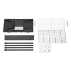 Portable Folding Charcoal BBQ Grill, Large 25.79" Stainless Steel Outdoor Barbecue Grill with Adjustable Height, for Garden Camp