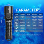 Sofirn SD06 Diving Flashlight SFT70 3200lm Rechargeable Underwater Deep Scuba Torch Dive LED Light Powerful 21700 Under 100M