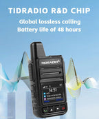 TIDRADIO TD-M15 Global signal POC Radio with 1 Year Sim Card Walkie Talkie Long Range 4G 5000 Miles for Hiking and Camping