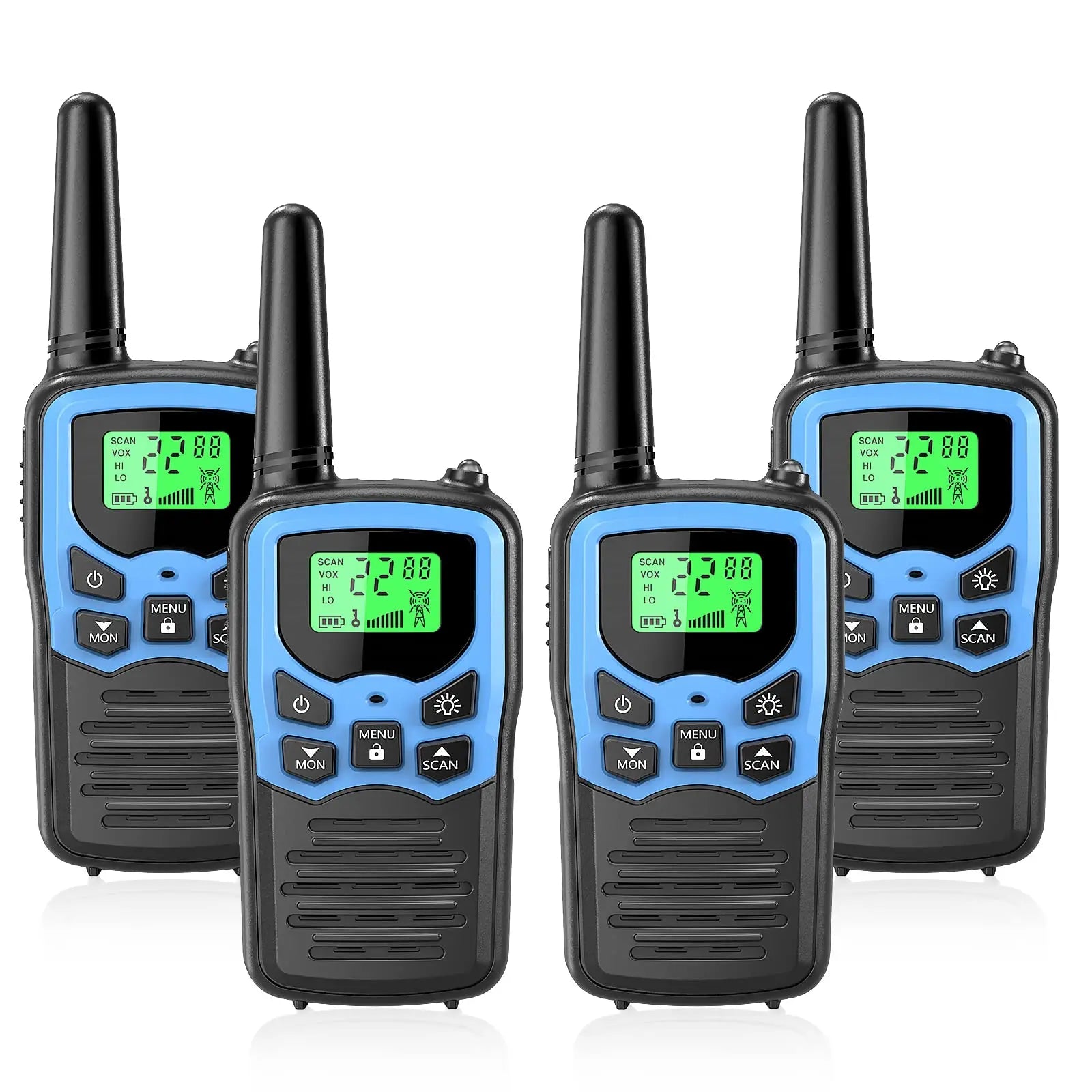 2/4PCS Long Range Walkie Talkie Mini Communication Radios 400-470MHz Ham Two Way Radio Comunicador Transceiver for Hotel Camping