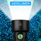 New Sofirn Diving Light SD09L SST40 LED Flashlight 6800lm 21700 USB Rechargeable Underwater Waterproof Torch