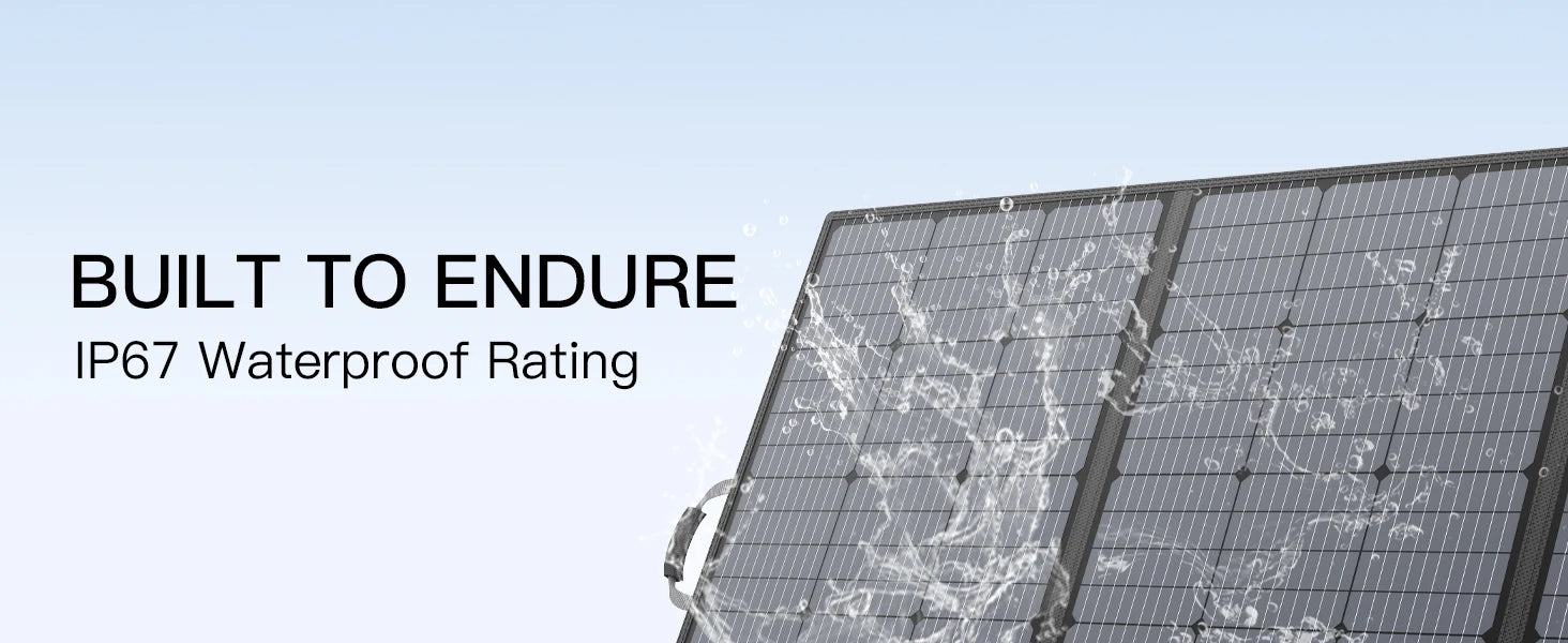 MHPOWOS Portable Solar Panel for Power Stations, 31V Solar Charger 400W Outdoor emergency backup power supply for RV Camping