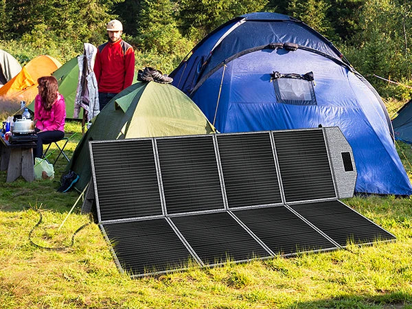 CTOLITY 400W Foldable Solar Panels 41V Portable Solar Charger Generator 23% Efficiency Folding Bag Outdoor Power Supply Camping