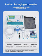 Portable Rechargeable Outdoor Shower Handheld Compact Design Gentle Flow for Car Washing Gardening Bathing Camping Travel