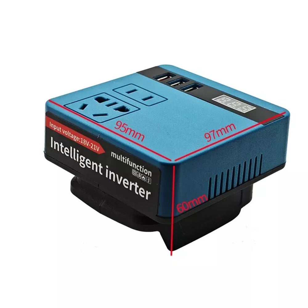 120W Lithium Battery Inverter DC 18V-21V To AC 220V for Makita Smart Transformer Outdoor Work Inverter