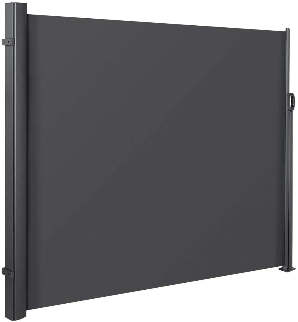 Retractable Side Awning, UV 50+ Full Aluminum Rust-Proof Patio Sunshine Screen, 280 g Thicken Privacy Divider & Wind Screen