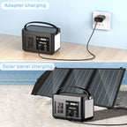 Portable Power Station P86,88.8Wh 3.7 V LiFePo4 Battery, with 120W (150W Peak) AC Outputs, Solar Generator for Travel and Camping
