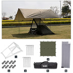 Airy Mesh Tent 1 Person Ultralight Tent Quick Setup Backpacking Shelter Breathable Mosquito Proof for Camping and Trekking