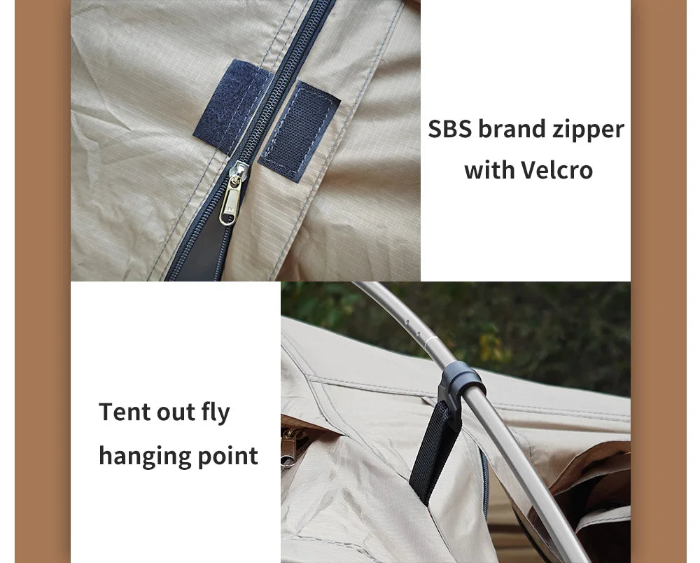 Fireproof 2 Person Winter Tent Hot Tent Waterproof Tunnel Dome Tent with Stove Jack and Snow Skirt for Camping Hiking 4 Season