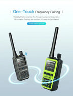 BAOFENG New Walkie Talkie 2PCS 5R Mini 5W Radio walkier talkie BT Dual PTT Transmission AM Aviation Reception Mini Case Radio