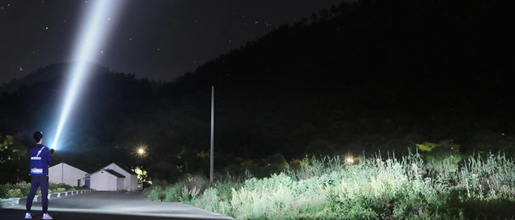 Rechargeable Spotlight 900000 Lumens Led Spot Lights Handheld Large Flashlight Super Bright Outdoor Solar Spotlights Searchlight