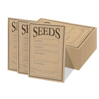 100/200PCS Brown kraft Paper Seed Packets Self-adhesive Storage Seed Coin Bags Envelopes for Plant Flower Vegetable Collection