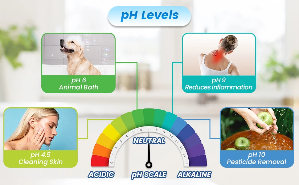 CAWOLO Alkaline Water Ionizer Machine PH Water Device Alkaline Water Dispenser 11 Plates Platinum Coating Alkaline Water Ioniser