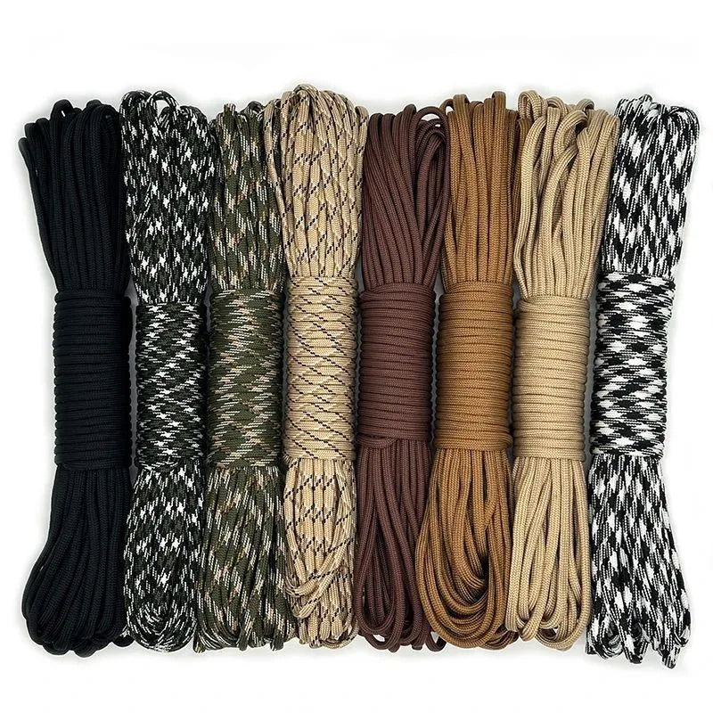 30m 4mm Thick Braided Paracord For Camping And Hiking, Handmade DIY Rope