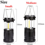 Tent Lamp LED Portable Lantern Telescopic Torch Camping Lamp Outdoor Waterproof Emergency Light Battery Powered