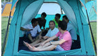 2 Bedroom 1 Hall Camping Tent 5-8 Person Double Layers Oversize Thickened Rainproof Tent Outdoor Family Camp Tour Equipment