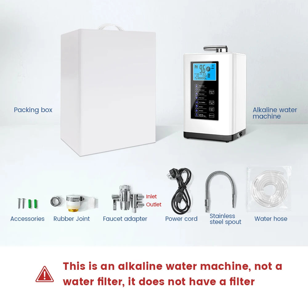 Alkaline Water Machine Ionizers PH Water Device Alkaline Water Dispenser 5 Plate Platinum Coating Alkaline Water Ioniser Machine