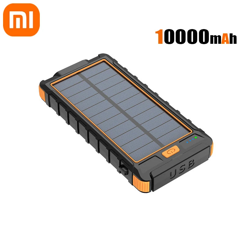 Xiaomi 50000mAh Large Capacity Solar Power Bank Outdoor Compass Waterproof External Battery Flashlight For iPhone Samsung