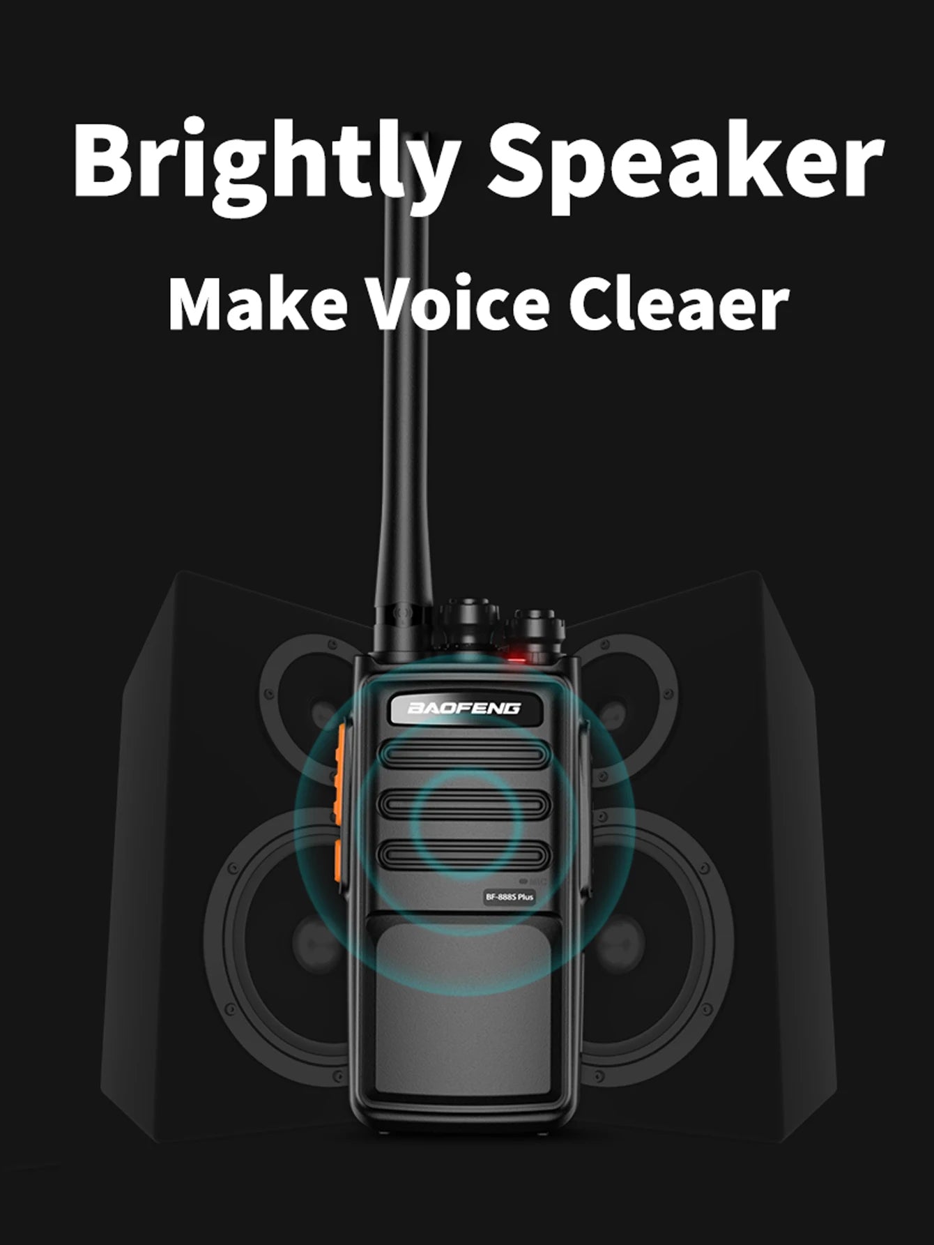 2PCS Baofeng 888SPLUS UHF 400-470MHz Portable Handheld Two-Way Radio Set 16 Channels 3-5km Ran Communication Cars Motorcycles