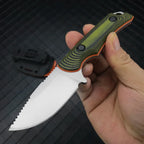 Fixed Blade Hunter Knife with Kydex Sheath G10 Handle Survival Camping Small Multitools Knife