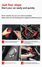 Portable Car Jump Starter Power Bank Car Booster Charger 12V Starting Device Petrol Diesel Car Emergency Booster 18800mAh