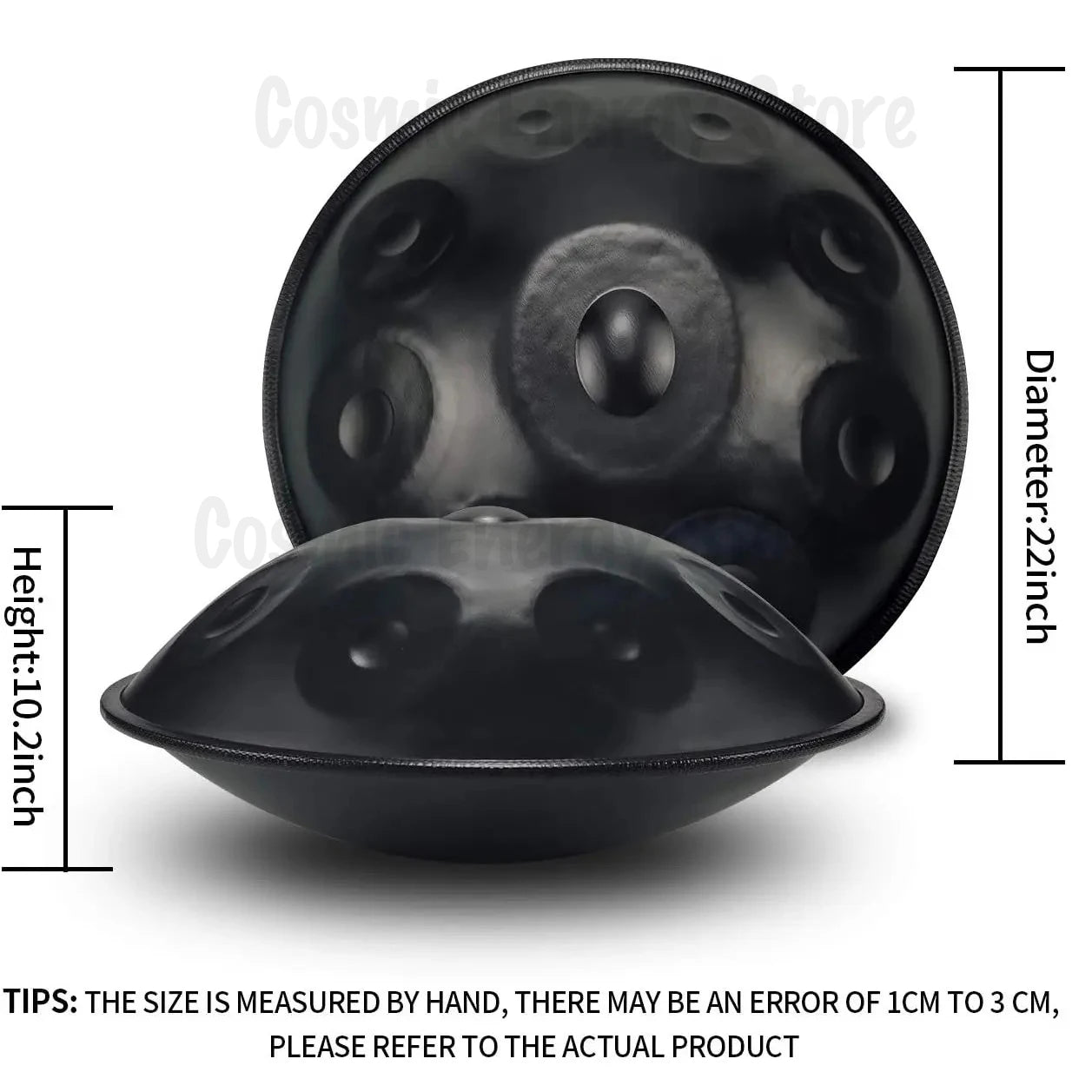 Handpan Drum 9/10/12 Notes D Minor 22 Inch Tambor Yoga Meditation Instrument Steel Tongue Drum Beginner Gift Music Drum Kurd