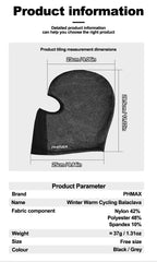 PHMAX Motorcycle Riding Mask Wind Protection And Warmth Breathable Full Face Mask Balaclava Hat Scarf Hood Moto Biker Wind Cap