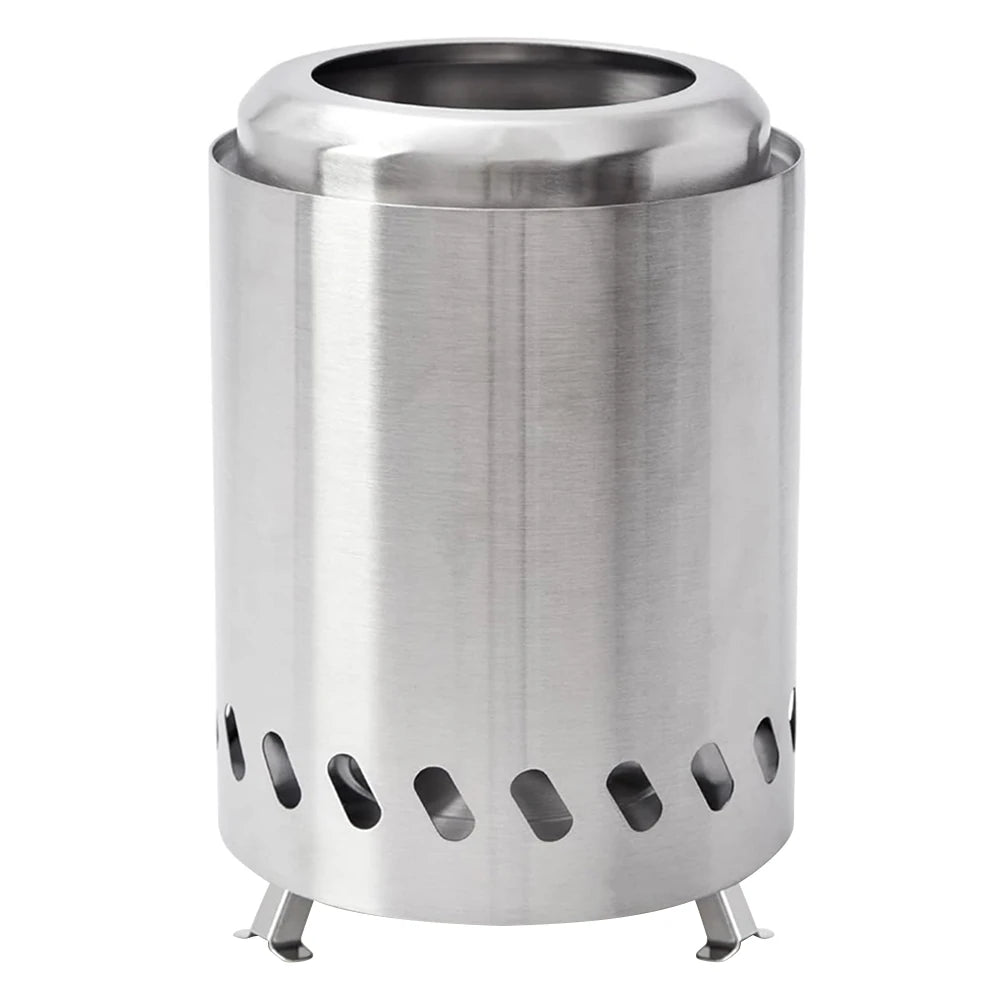 Smokeless Tabletop Fire Pit Stainless Steel Indoor Outdoor Table Top Firepit Portable Mini Stove for Outside Patio Camping