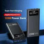VIVO 120W Power Bank Super Fast Charging 200000mAh Large Capacity Portable External Battery For Mobile Power Bank For IPhone