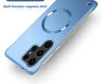 Thin Metallic Paint PC For Magsafe Magnetic Case For Samsung Galaxy S25Ultra S25 S24 S23 S22 Plus Ultra Borderless Cooling Cover