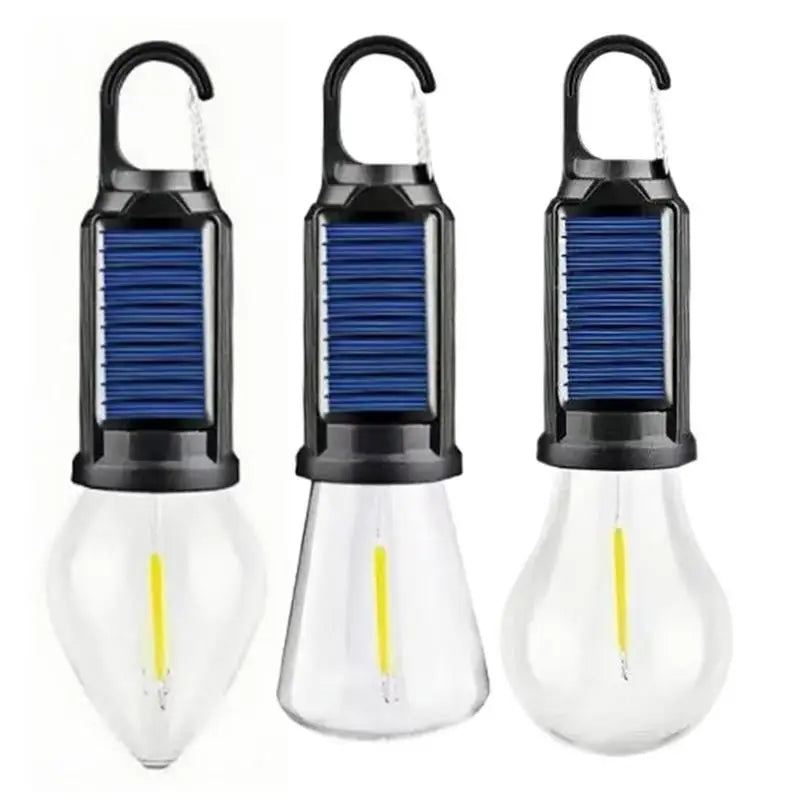 Camp Tent Light Waterproof Solar Rechargeable Waterproof Camp Light Vintage Decoration Lightweight Tent Lamp With Mounting Hook