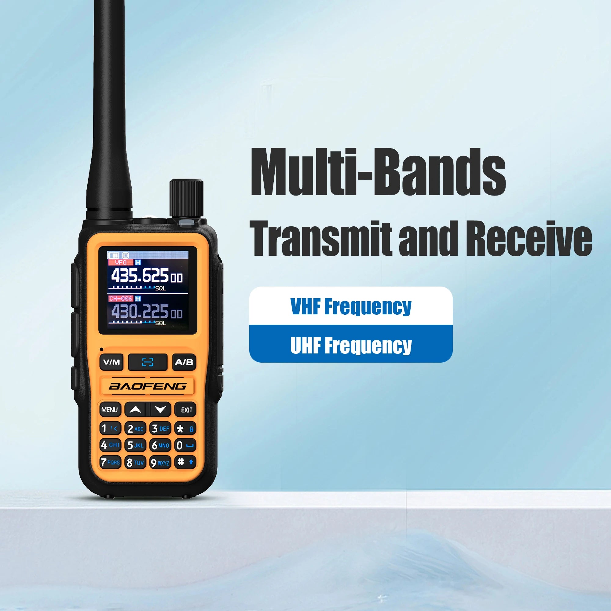 Baofeng 5R-Mini Walkie Talkie Portable Radio Bluetooth Programming DTMF AM FM Dual PTT Flashlight For Camping