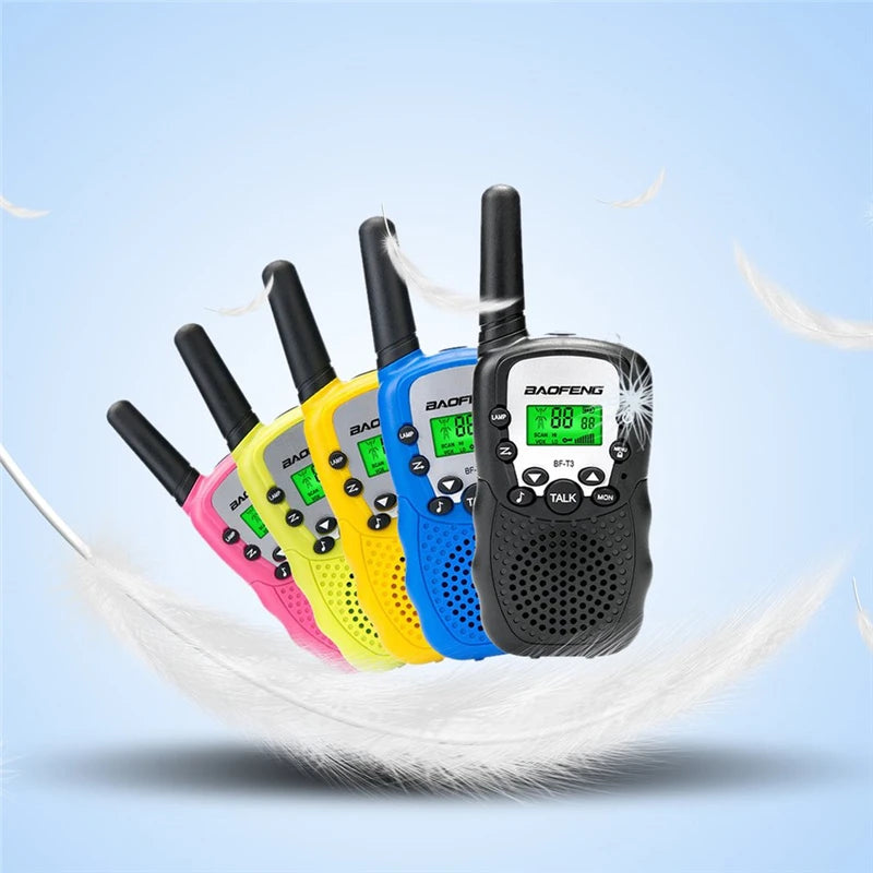 2PCS Baofeng BF-T3 Mini Walkie Talkie Children Toy Gift Kids Amateur Radio UHF 22 Channels Handheld Two Way Radio For Boys Girls