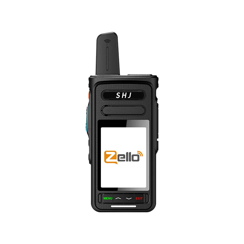 Zello POC Radio 2.4" Android 8.1 Smart Walkie Talkie, 4G SIM/WiFi, 100-Mile Long Range, Bluetooth Handheld Radio