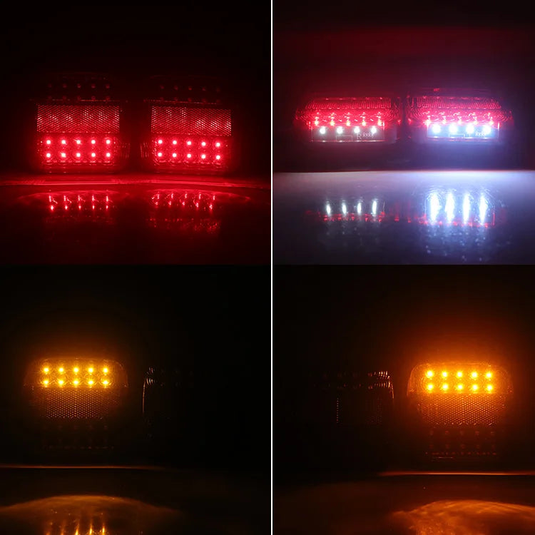 Magnetic Wireless LED Trailer Rear Taillight Signal Warning Brake Lamp Truck Tail Light For Caravan RV Camper Lorry Truck