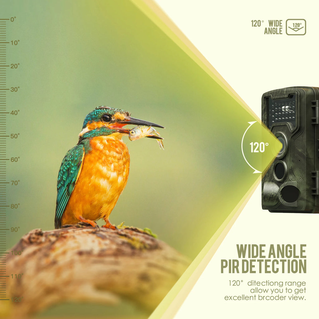 PR1000 Hunting Trail Camera 36MP  Night Vision Wildlife Camera With Motion Activated Outdoor Trail Cam Trigger Wildlife Scouting