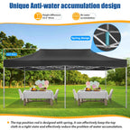 10x20 Heavy Duty Pop Up Canopy Tent for Parties Event Wedding Commercial Instant Canopy with Roller Bag, Party Tent Waterproof
